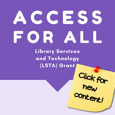 Purple Access For All Grant Logo - Click to find new content on the Access For All Grant page
