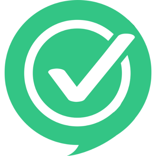 green feedback bubble with checkmark